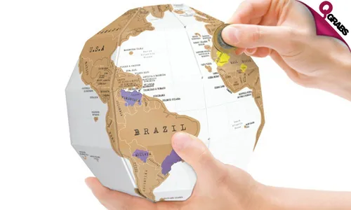 DIY Scratch-off World Globe!